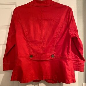 CAbi Women's Vibrant Red Blazer